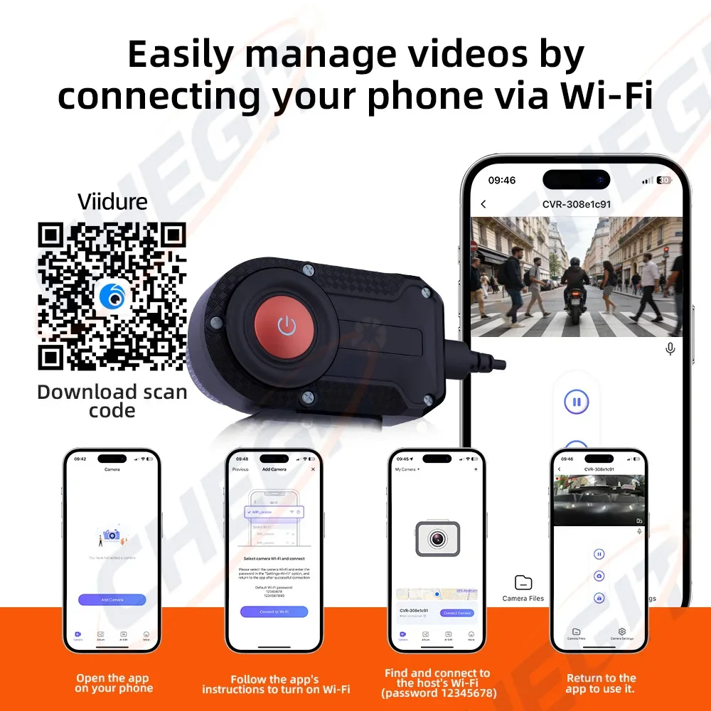 Motorcycle DVR 2K HD WiFi With - đánh giá và giá Photographic Memory