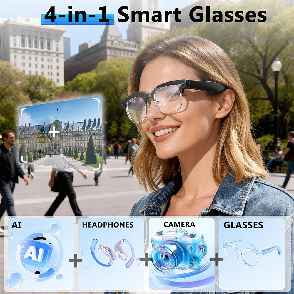 4K Smart AI Glasses 8MP Camera - đánh giá và giá Photography Japanese