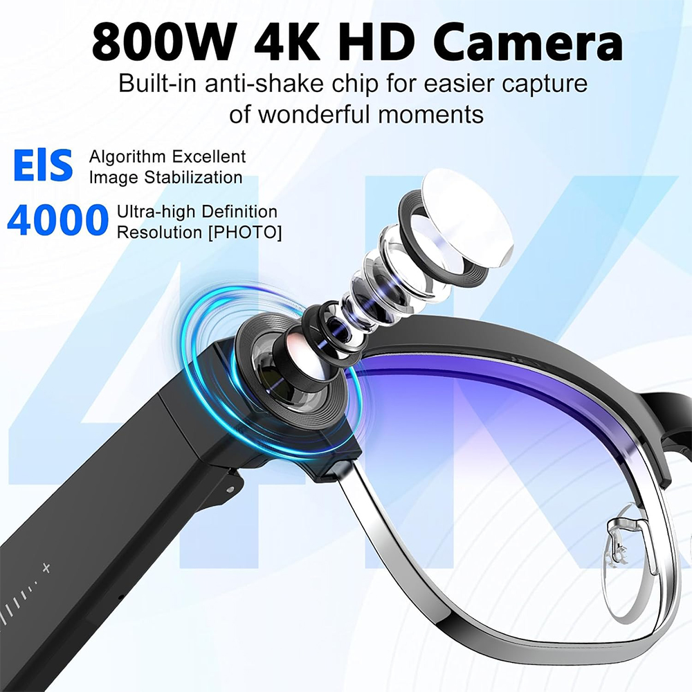 4K Smart AI Glasses 8MP Camera - đánh giá và giá Photography Japanese