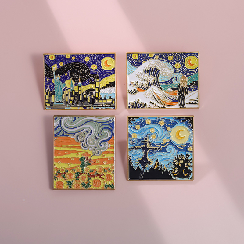 Fairy Tale Oil Painting Brooch - đánh giá và giá Photography Geometry