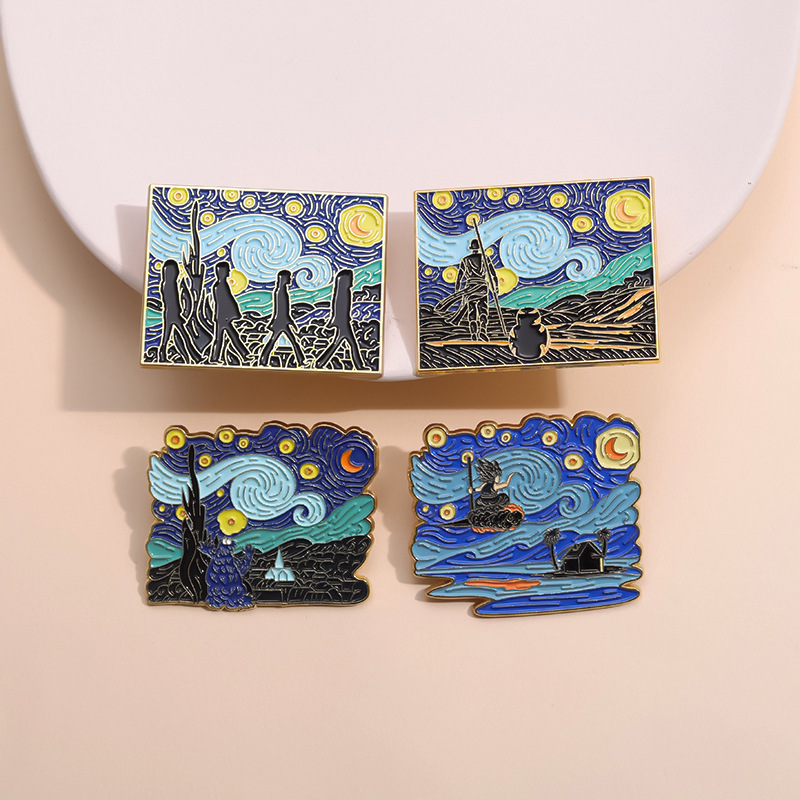 Fairy Tale Oil Painting Brooch - đánh giá và giá Photography Geometry